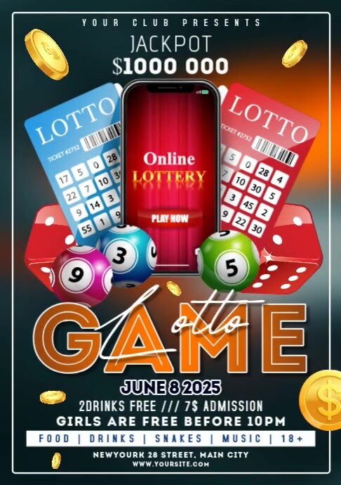 Maximalist Lotto Game | Lotto Game Night 2025 A2 template